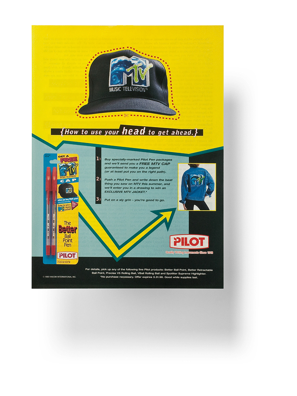 MTV/PILOT PEN CO-BRANDED PROMOTION